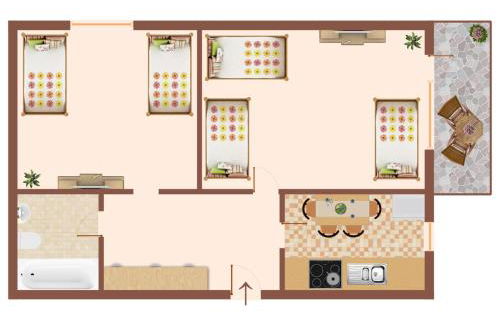 VAZ Apartments Home-at-Work für Monteure und Fachkräfte TV, WLAN, Balkon, Küche, Parkplatz - Foto 14