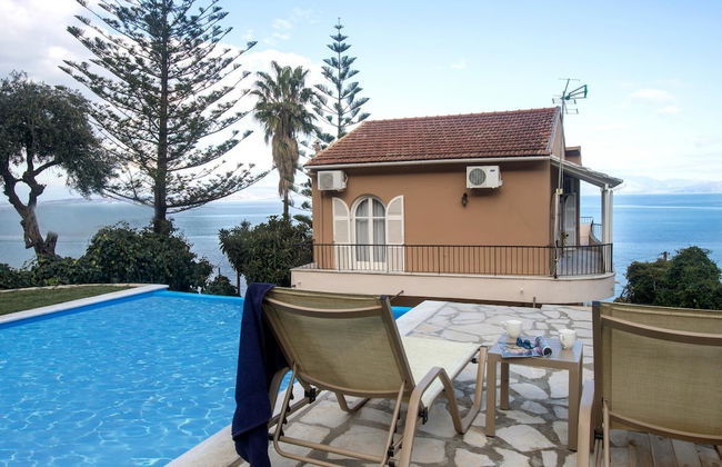 Villa Litsa Large Private Pool Walk to Beach Sea Views A C Wifi - Foto 1