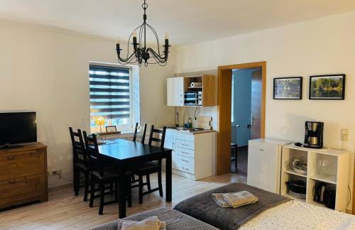 Alter Gutshof Kromlau Direkt am Schloss und Rhododendronpark, Terasse und Parkplatz - Foto 10