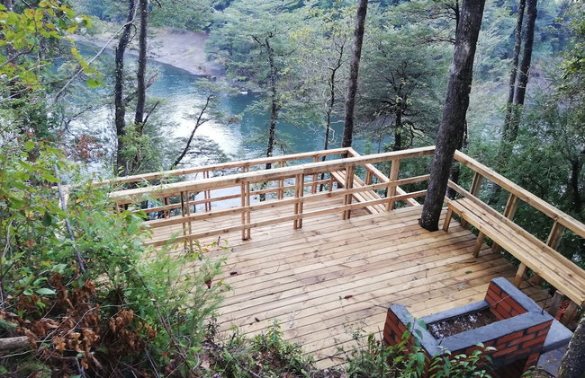 Wonderful Rustic Cabin 2, With Native Logs, on the Banks of the Trancura River - Foto 32