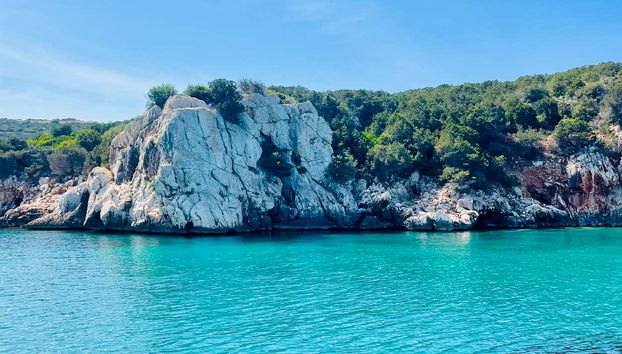 Vistas da costa do cabo Caccia