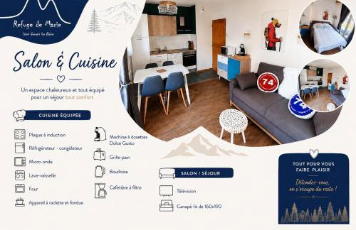 Appartement avec piscine & jardin pied de la télécabine - Foto 16