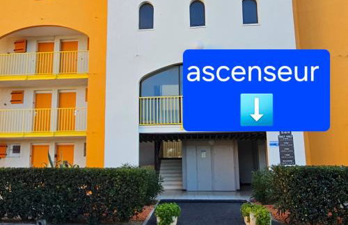 appartement vue mer,accès direct plage,fibre,clim,parking public gratuit - Foto 6