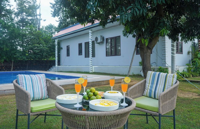 Alaya Stays 5 BHK Pet friendly with pvt pool - Ashirwad Farms - Foto 48
