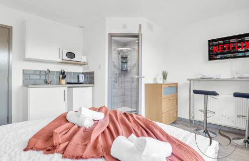 Modern Studio 2C in Longton Near Alton Towers with Wi-Fi and Smart TV - Foto 8