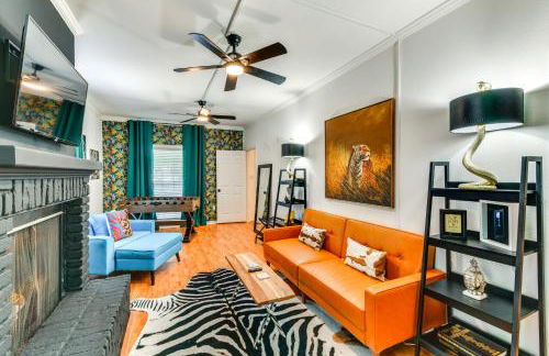 Colorful Baton Rouge Home Deck, Grill and Fire Pit - Foto 9