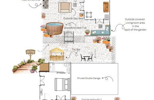 Rural Private Lodge - With Hot Tub - Outdoor Kitchen and Covered Lounge for Two - Foto 12