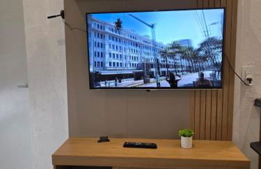 Studio com ar condicionado em frente a praia de Santos! - Foto 7