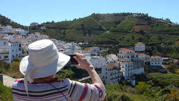 Tomando una foto del precioso entorno