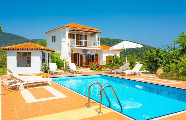 Villa Glafki Large Private Pool Sea Views A C Wifi - 2829 - Foto 1