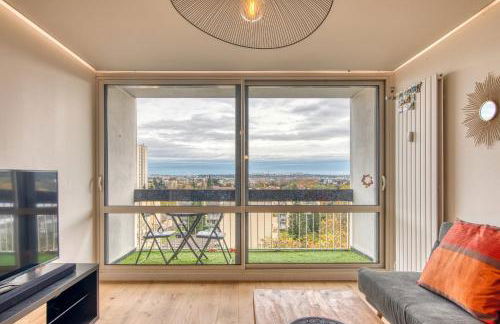 L'Horizon - Climatisé - T2 proche Hôpital Lyon Sud et métro - Foto 7