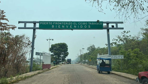 Atravessando a fronteira entre o México e a Guatemala