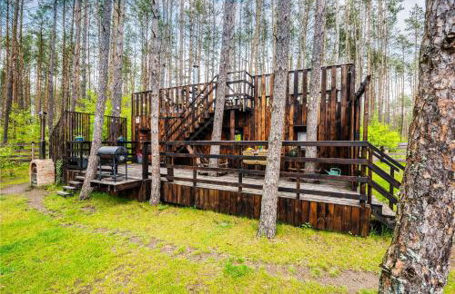 Domek lubiana180 SCANDI wśród drzew JACUZZI SAUNA KOMiNEK i TARAS na dachu jezioro Kaszuby Pieski tylko do 10kg za dodatkową opłatą - Foto 13