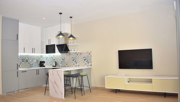 Pastel Apartment - Foto 5, Cocina privada