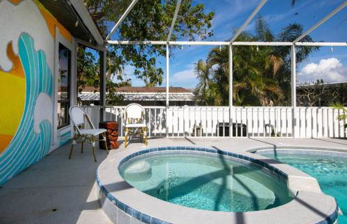 Funky Flamingo 3Kings Beach Gear Hot Tub & Pool - Foto 49