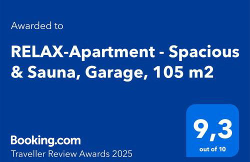 RELAX-Apartment - Sauna & Spacious, Garage, 105 m2 - Foto 7