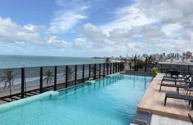 Flat à beira mar da Praia do Bessa João Pessoa PB - Foto 1