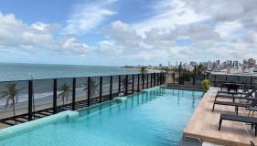 Flat à beira mar da Praia do Bessa João Pessoa PB - Foto 1