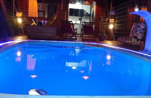 Chalés Praia do Rosa piscina compartilhada - Foto 73