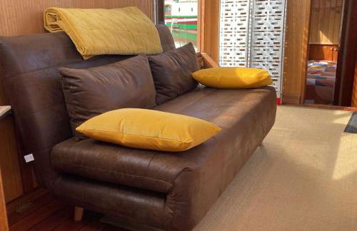 L'Amazone - bateau à quai sur le canal de bourgogne - Foto 9