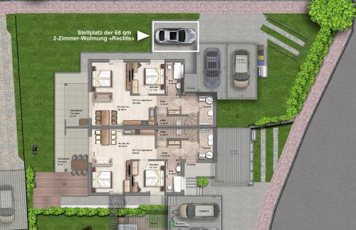 -Neubau- 68 qm 2-Zimmer-Wohnung - Foto 40