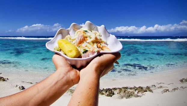Un pranzo in stile tahitiano