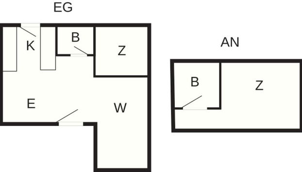 4 Person Holiday Home in Blokhus - Foto 2, Plano