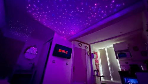 LOVE Room - Balnéo - Ciel Etoilé - Free Wifi - Netflix - Hyper Centre - Foto 3