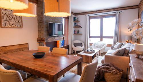 Arcs 1950 Appartement Luxe type chalet 5 à 7 personnes Vue imprenable sur le Montblanc skis aux pieds - Foto 3