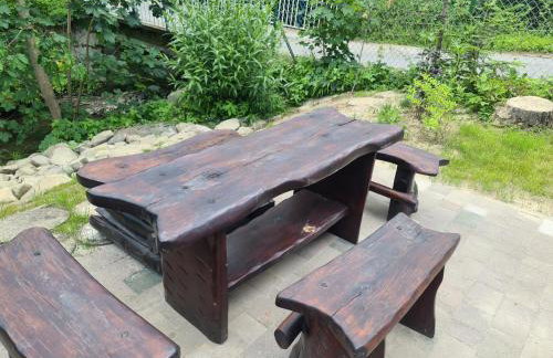 Duży drewniany domek nad rzeką, Obidza 381, Łącko - Foto 36