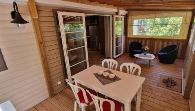 Mobile home avec terrasse et piscine. - Foto 4