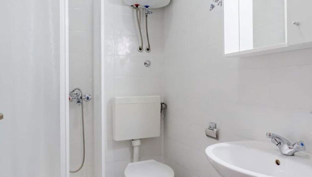 Villa Kosa - Standard Double Room With Balcony and Sea View - Foto 5, Baño