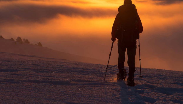 Paseo nocturno con raquetas de nieve por Fuentes de Invierno - Foto 4, Caminando por la nieve