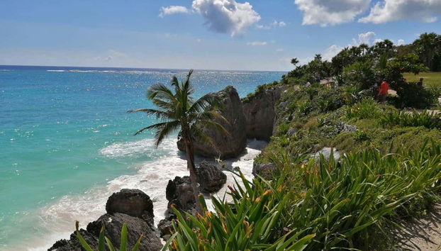 Vue depuis les ruines de Tulum
