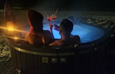 Domek Viking z prywatnym ogrzewanym basenem sauną oraz balią z jacuzzi - Foto 10