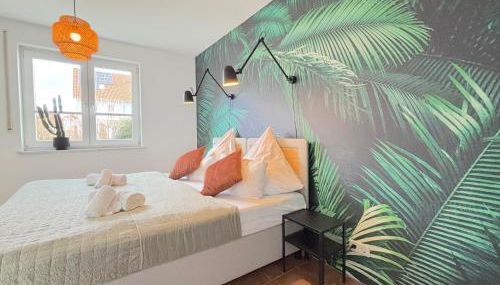 Snug Stays 1 I 3-Zimmer Design Apartment am See mit Garten I Home Office I Highspeed Wifi - Foto 4, Garden view