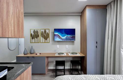 Studio com piscina a 1 minuto a pé do Metrô Brooklin - Foto 10