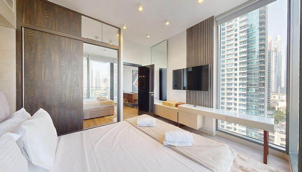 Primestay - LIV 1BR Marina View - Dubai - Foto 2, Habitación