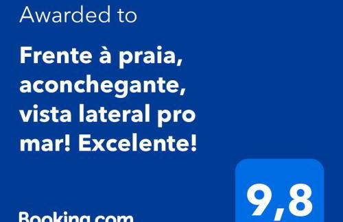 Apto frente à praia, aconchegante, vista lateral pro mar! - Foto 2