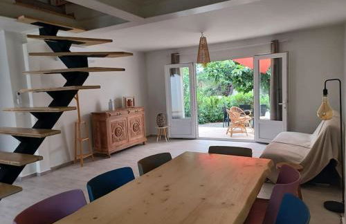 Villa 8 pers, 4 ch, jardin, clim 200m de la plage - Foto 4