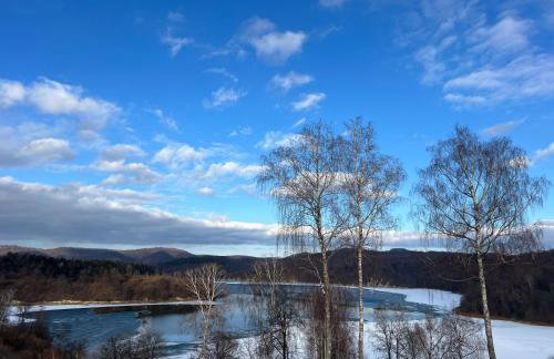 BIESZCZADZKI RAJ z prywatną działką przy linii brzegowej Jeziora Solińskiego Sauna Basen sezonowy - Foto 70
