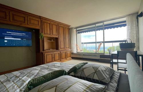 LE PANORAMA studio privé avec vue magnifique TURCKHEIM TROIS ÉPIS - Foto 1