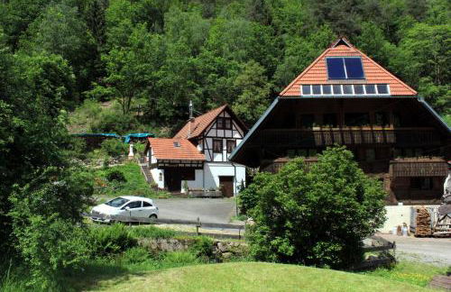 Separates Ferienhaus Speicherhäusle auf dem Hasenhof mit eigener Terrasse mit Grill, Kachelofen, WLAN - Foto 1