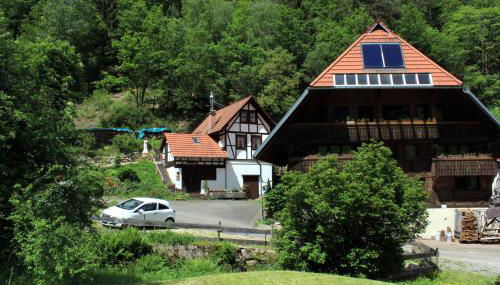 Separates Ferienhaus Speicherhäusle auf dem Hasenhof mit eigener Terrasse mit Grill, Kachelofen, WLAN - Foto 1