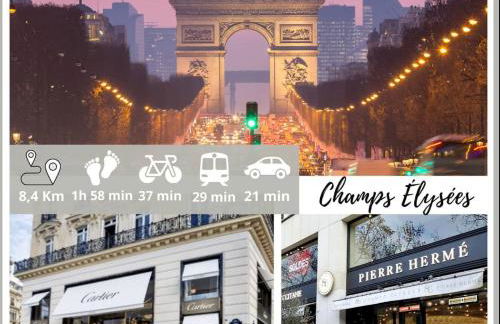 Nice Apartment with amazing view of Paris plus Parking - Foto 37