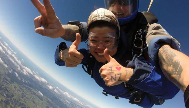 Saut en tandem en Nouvelle-Zélande