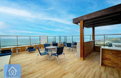 Studio Lindo e Finamente Decorado com Vista Mar - Foto 16