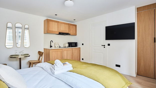 Chic Studio AC - Center of Paris-bourse - Foto 5, Habitación