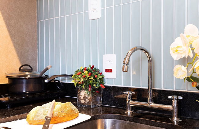 Apartamento moderno com piscina e AC - Foto 6