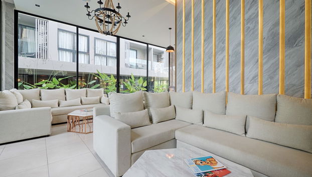 Zona de estar del vestíbulo